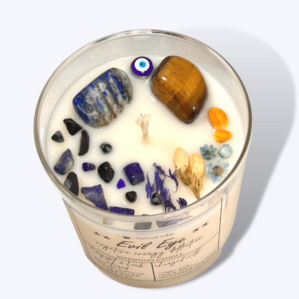 EVIL EYE CRYSTAL INTENTION CANDLE