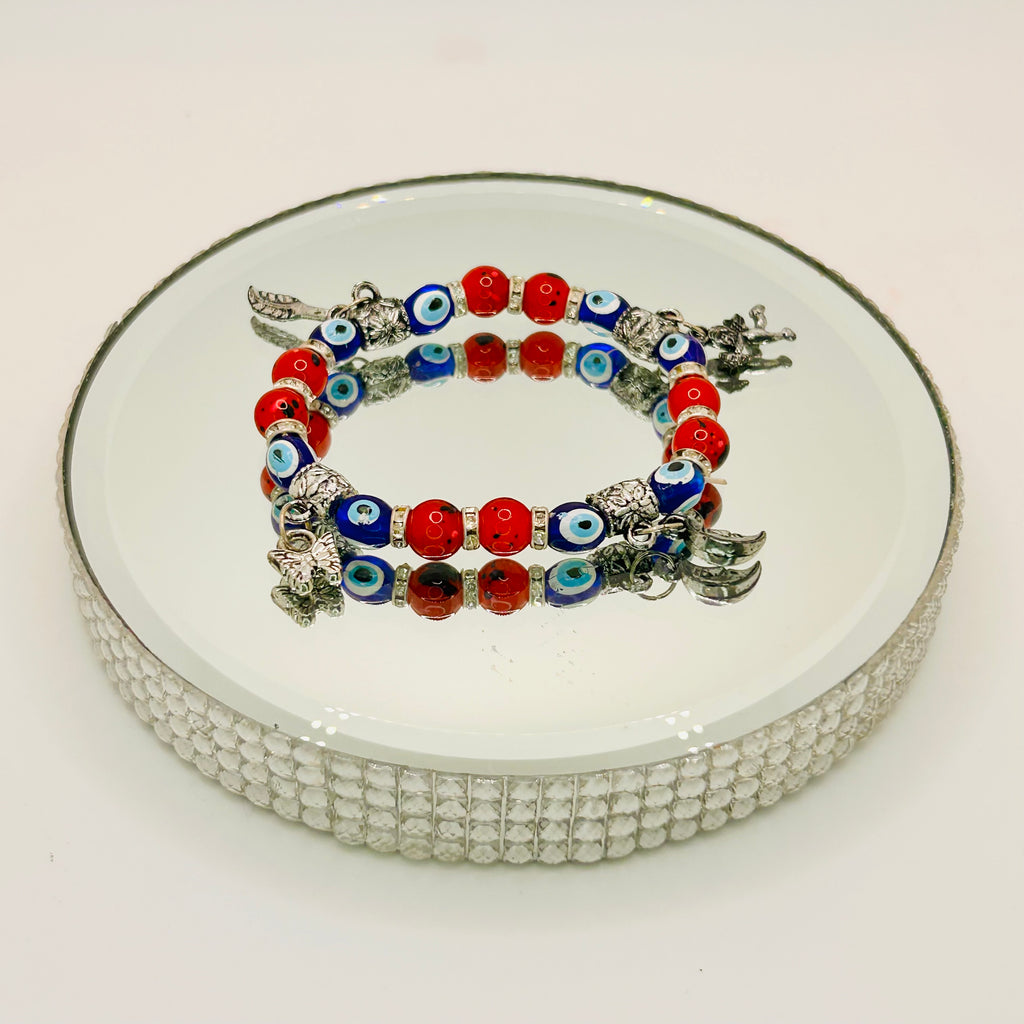EVIL EYE BEADED BRACELET