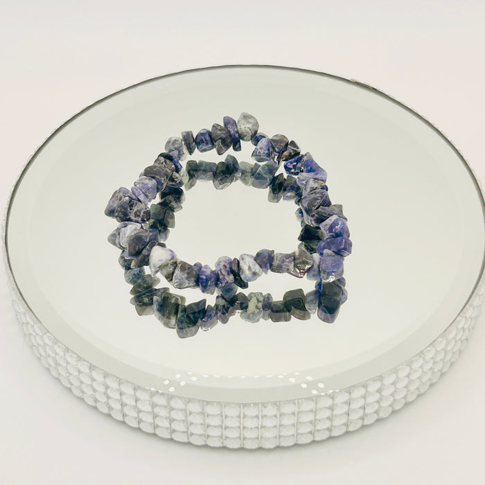 SODALITE, INTUITION, SELF-EXPRESSION, FOCUS CRYSTAL BRACELET