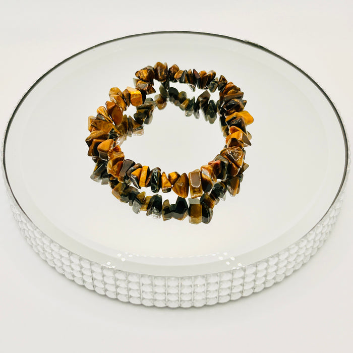 TIGER EYE, WISDOM, CLARITY, COURAGE, STRENGTH, MOTIVATION, CRYSTAL BRACELET