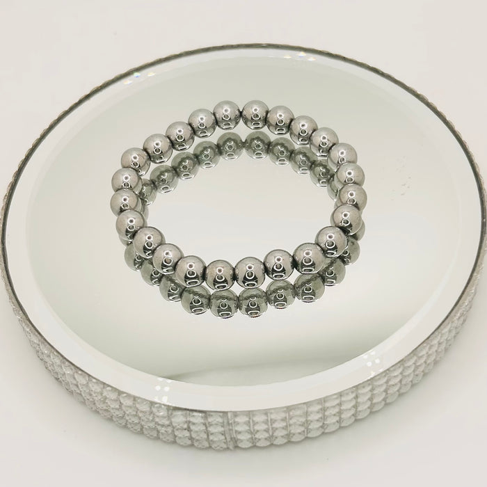 HEMATITE 8mm BRACELET