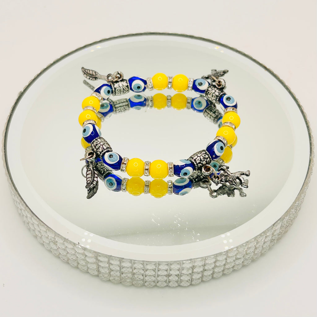 EVIL EYE BEADED BRACELET