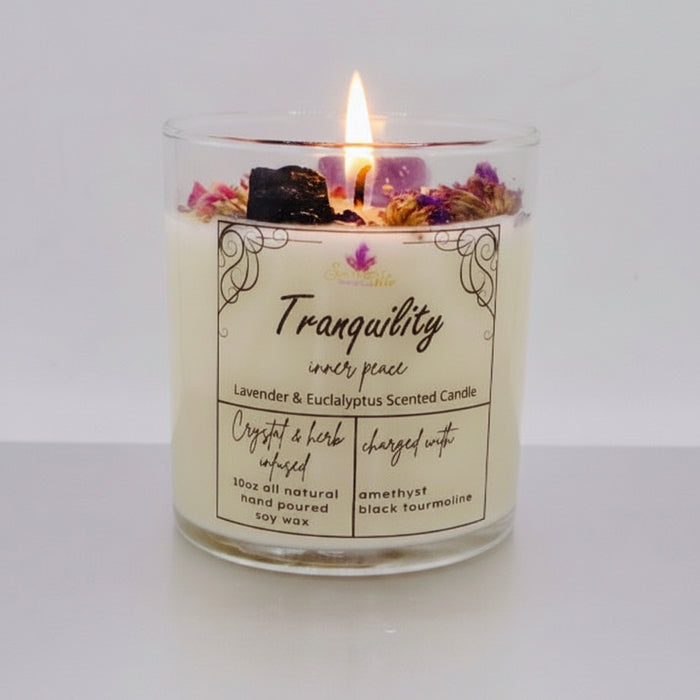 TRANQUILITY CRYSTAL INTENTION CANDLE