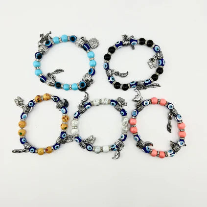 EVIL EYE BEADED BRACELET