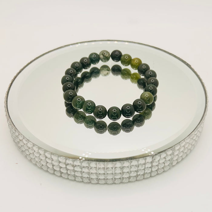 AGATE (MOSS) 8mm BRACELET