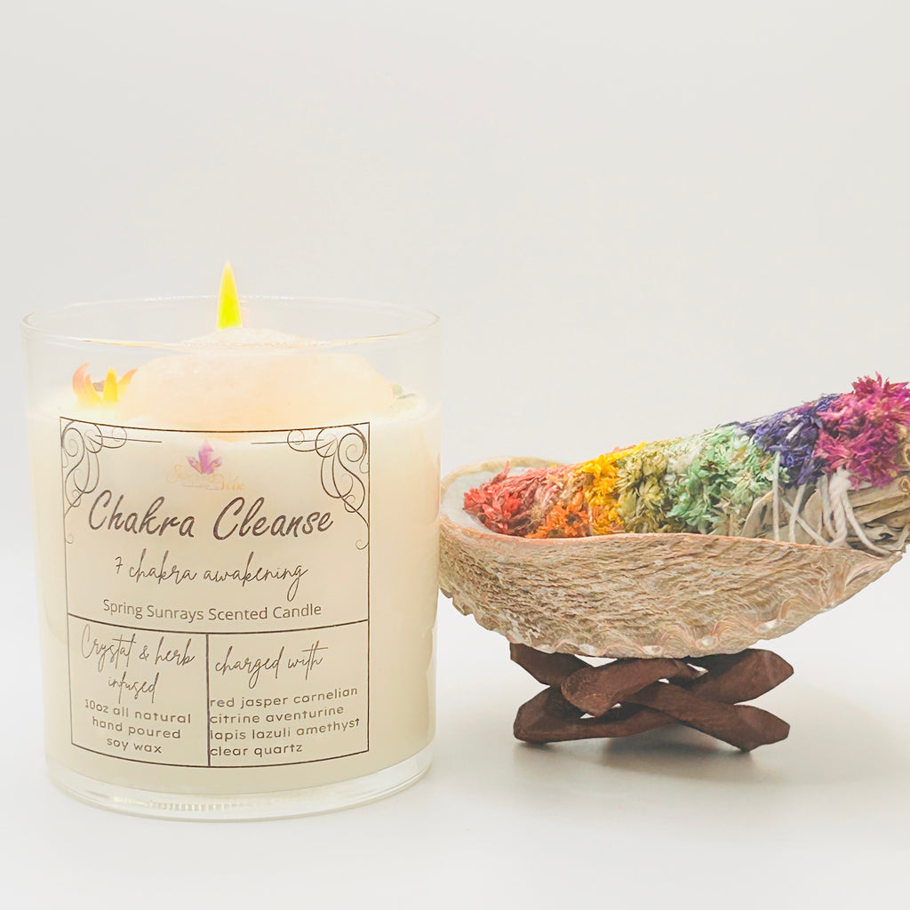 CHAKRA CLEANSE CRYSTAL INTENTION CANDLE