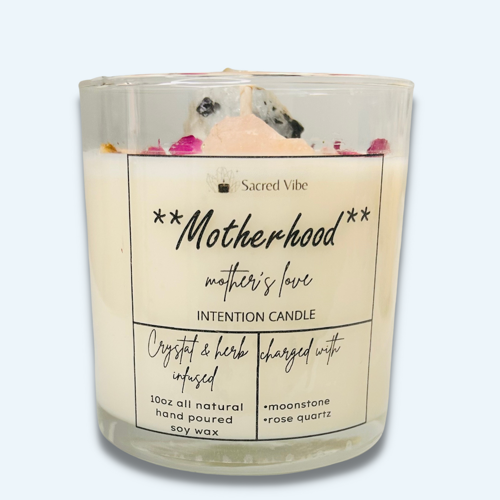 MOTHERHOOD - MOONSTONE, MOTHER'S LOVE, NEW MOM, GODDESS, CRYSTAL INTEN –  Sacred Vibe Candle Co.