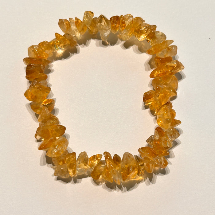 CITRINE, CONFIDENCE, CREATIVITY, PROSPERITY, HAPPINESS, CRYSTAL BRACELET