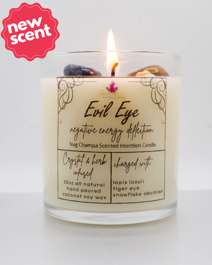 EVIL EYE CRYSTAL INTENTION CANDLE
